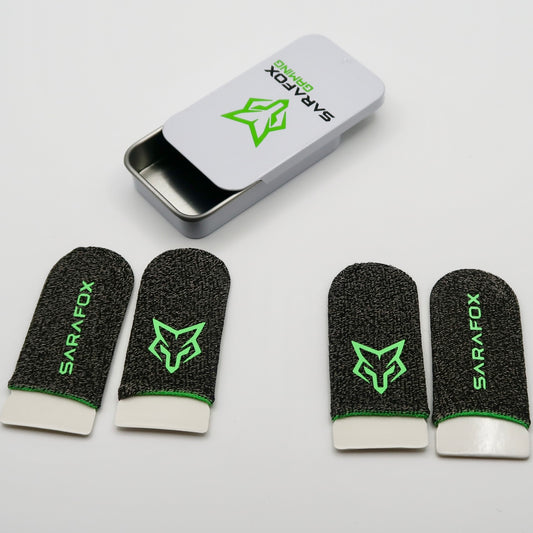 V9 Finger Sleeves (4-Piece) – Sweat-Proof, High-Sensitivity, Non-Slip for Mobile Gaming by Sarafox