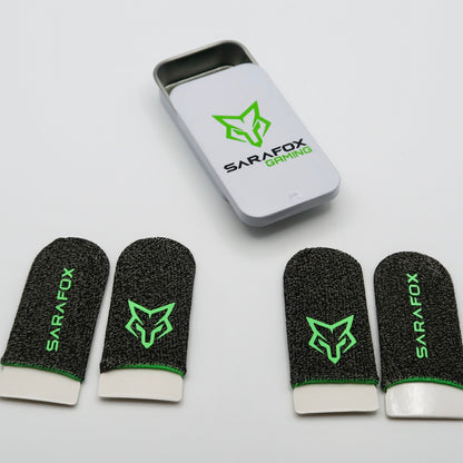 V9 Finger Sleeves (4-Piece) – Sweat-Proof, High-Sensitivity, Non-Slip for Mobile Gaming by Sarafox