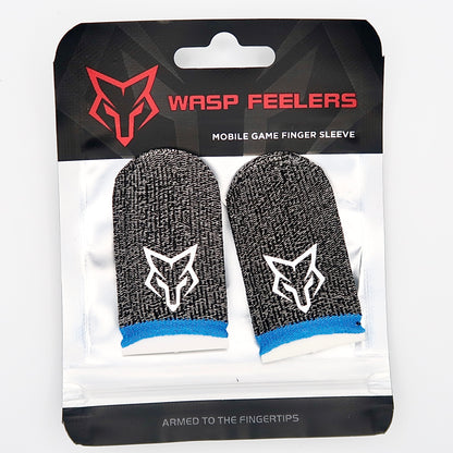 Sarafox V2 (Blue) Finger Sleeve Feelers (1 Pairs) – Sweat-Proof, High-Sensitivity, No-Delay for Mobile Gaming