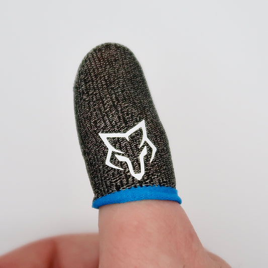 Sarafox V2 (Blue) Finger Sleeve Feelers (1 Pairs) – Sweat-Proof, High-Sensitivity, No-Delay for Mobile Gaming