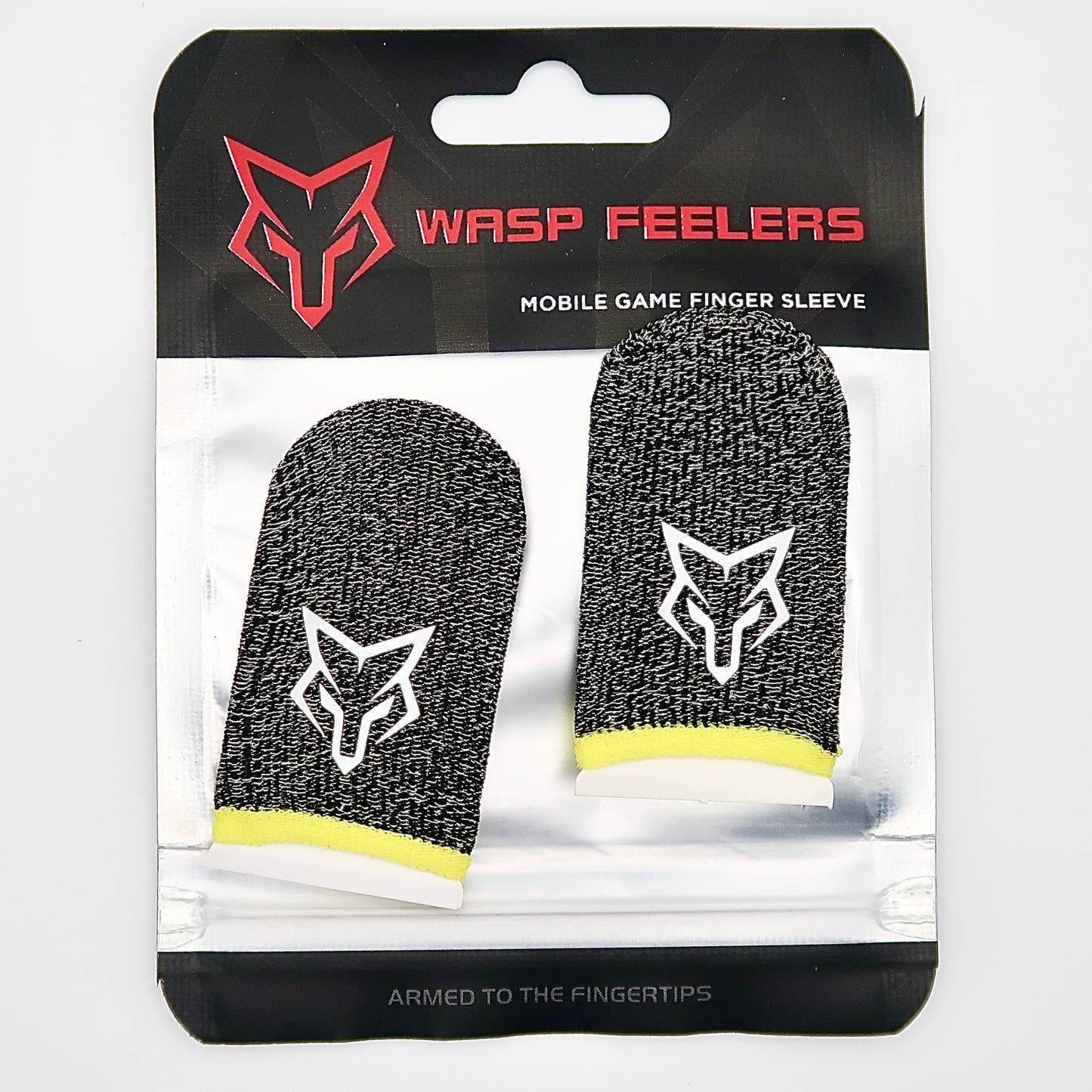 Sarafox V2 (yellow) Finger Sleeve (1 Pairs) – Sweat-Proof, High-Sensitivity, No-Delay for Mobile Gaming